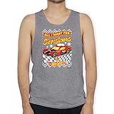 Hot Wheels Herren - All i Want for Christmas is Hot Wheels - L - Grau meliert - All I Want for Christmas is Hot Wheels - BCTM072 - Tanktop Herren und Tank-Top M