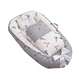 Pomrone Babynest Nestchen-Babynestchen Kokon Kuschelnest Abnehmbare Abdeckung Nickerchen-Babynest Mit Kissen Und Quil, Tragbarer Stubenwagen Für Neugeb