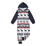 Weihnachten Pyjamas Chrismas Feiertag Hirsch Weihnachtsanzug Drucken Pyjamas Weihnachten Schlafanzug Weihnachten Pullover Winter Warme Hausanzug Set Familie E