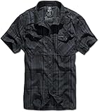 Brandit Herren Roadstar Shirt Hemd, Schwarz/Blau, 4XL