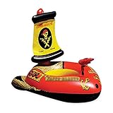 NA ZGGYA Wasser schwimmendes Pad Kind Piraten-Schiff Aufblasbare Berg Wassersprühpistole Kinderbett treibt Wasser schwimmende Pad Wasser-Spray-Piraten-Schiffs + Kleine Fußpump