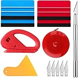 KAHEIGN 13Pcs Folien Werkzeug Set Rakel Set, Folierungs Rakel Folierung Vinyl Wraps Werkzeug mit Präzisionsmesser und Folienrakel für Autofolie Tönungsfolie Installation Werkzeug