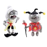 uiuoutoy 2 Stück/Set Pflanzen vs Zombies Plüschtiere Imp Zombie Qigong Zombie Pvz Plüschtiere Puppen Geschenk