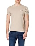 Tommy Jeans Herren TJM Chest Logo Tee T-Shirt, Soft Beige, L