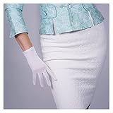 ZXJIIHAN Spitzenhandschuhe Kurze 1 Paar Abschlussball Handgelenk Banquet Samt Handschuhe Tee Party Tanzhandschuhe Sonderanlässe Handschuhe für Frauen Erwachsene Größe (Color : Length 22cm)