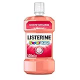 Listerine Mundspülung antibakteriell, Smart Kidz, Mundwasser für Kinder ab 6 Jahren, gegen Karies, ohne Alkohol & Zucker, 500