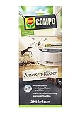 COMPO Ameisen-Köder N, Bekämpfung von Ameisen im Haus, auf Terrasse und Balkon, 2 Kö