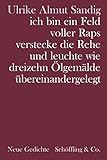 ich bin ein Feld voller Raps verstecke die Rehe und leuchte wie dreizehn Ölgemälde übereinandergelegt. Gedichte: Neue G