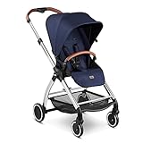 ABC Design City-Kinderwagen Limbo Diamond Edition – kompaktes Faltmaß - Transportsicherung & Trolley-Funktion – Radfederung & Schwenkräder – ab Geburt bis 15kg – Farbe: navy