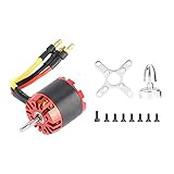 Brushless Outrunner Motor, Outrunner Brushless Sensored Motor mit Externer Rotor bürstenloser Motor N2830 1300 KV Metall-Fernbedienung