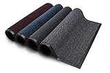 Carpet Diem Rio Schmutzfangmatte - 5 Größen - 10 Farben Fußmatte mit äußerst starker Schmutz und Feuchtigkeitsaufnahme - Sauberlaufmatte in dunkel grau - anthrazit - schwarz 80 x 120