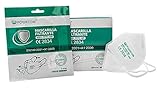 Powecom FFP2 CE 2834 Maske - Masken Zugelassen und zertifiziert. 5 Schichten - Partikelfiltration: ≥ 94% Entspricht den Normen EN 149: 2001 + A1: 2009 (Einzelverpackung / 20 Stück) Kleine Größe,