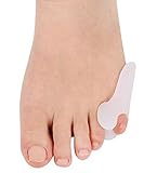 Zehenspreizer KLEINER ZEH aus Silikon Gel Hallux Valgus KLEINER ZEH Damen Herren KINDER PREMIUMQUALITÄT Behandlung Ballenschutz (2 Paar (4 Stück))