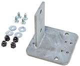 L-Stein Montageadapter für Aufschraubanker - Pfosten für Sichtschutzwände, Elementhalter, Gartenpfosten, Zaunpfosten, Einschlaghülsen, Aufschraubhülsen, Pfosten zum einbetonieren, Pfosten für den Erdverbau, Pfostenträger, U Montageprofil, WPC Zubehör, Aufschraubp