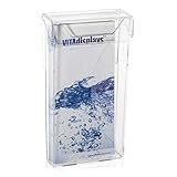 2 Stück DIN lang (DL) Prospekthalter, transparente Prospektbox mit Deckel, Wetterfest (auch für den Aussenbereich) inkl. Haken für Klapprahmen oder z.B