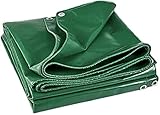 LIOYUHGTFY LKW Plane Fahrrad Garage Plane Doppelseitige wasserdichte Plane Robuste, verstärkte Gartenmöbelabdeckungen Plane PVC 1020(Color:Green;Size:2X2M)