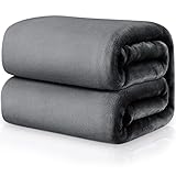 Familybox Warme Dicke Sofa Fleecedecke,Flauschig Wohndecken Weich und Warm, Sofa Decke/Wohn Decke/Mikrofaser Couch Decke/Samt Decke (Dunkelgrau,200 x 230 cm)
