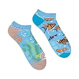 Spox Sox Low Unisex - mehrfarbige, bunte Sneaker Socken für Individualisten, Gr. 36-39,