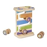 Melissa & Doug 40125 First Play Safari Zick-Zack-Turm aus Holz mit 4 rollenden Teilen (5 Teile)