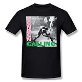 DeyAope The Clash London Calling Herren Komfortabel T-Shirt Black L