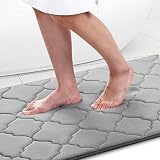 Homaxy Memory Foam Badezimmerteppich rutschfest Badematte Weich Badteppich Saugfähige Badvorleger Waschbar Pflegeleichte Duschvorleger - 40 x 60 cm, G