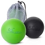 Bomb-Ball Duo Massage ball set by Ultimate Relief, Faszien + Lacrosse massage ball für die Ultimative Muskel Entspannung, Selbstmassage, Faszientraining + Triggerpunkt Therap