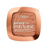 L'Oréal Paris L’Oréal Paris Bronze to Paradise 02 Baby one more tan, Puder Bronzer für einen natürlichen Bronze-Look mit Schimmerpartik