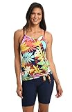 Citrus Swimwear Damen Tank Top Swimsuit Cover Up berwurf fr Schwimmbekleidung, Mehrfarbig, in den Tropen, M