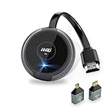 Drahtloser HDMI-Sender (5G/2,4G Drahtloser HDMI-Extender 164ft/50m Reichweite 4K HD-Streaming-Videoempf?nger mit externer Antenne f¨¹r TV/Live/Meeting/Game-Streaming), Grey