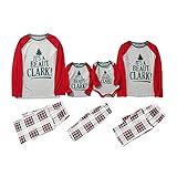Weihnachts Pyjama Couple Weihnachtspyjama Familie Set 5 Schlafanzug Weihnachten Lang Outfit Winter Damen Herren Kinder Nachtwäsche Nachthemd Hausanzug Schlafanzüge Family Sleepwear S