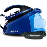 Tristan Auron Superfast Dampfbügelstation - 6.5 bar Dampfdruck I 2800 W, variabler Dampf, 420g/Min. Dampfstoß I 1,7L Wassertank – Abschaltautomatik (Blau)
