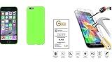 Für Huawei Y3 Y32 II 2 (lua-l21) Lua L01, L02, L03, L13, L21, L22, L23, U02, U22, U23 Rückseite Schale Abdeckung Handy Cover Case Gel Silikon Grün glänzend weichem Gummi TPU Slim Dünn + Displayschutzfolie Gehärtetem Glas 9H Schutzfolie Schutz schützen Touch Screen Display Sichtschutz stoßfest 9H