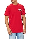 Superdry Herren Script Style COL Tee T-Shirt, Rouge Red, M