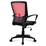 Gecheer Schreibtischstuhl Mesh Computertisch Stuhl mit Rückenlehne, drehbarer Schreibtischstuhl mit Höhenverstellung, Armlehne und ergonomischer Tailestü