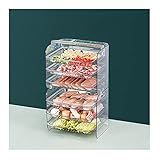 Obstschale Plattenregal-Küchenvorbereitungs-Tabletts, Rack-Organizer mit Ausziehschubladen, tragbare 6-stufige Mahlzeit-Vorbereitung von Containern Obstkorb (Color : B)