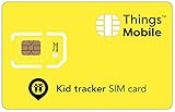 SIM-Karte für GPS TRACKER für KINDER - Things Mobile - mit weltweiter Netzabdeckung und Mehrfachanbieternetz GSM/2G/3G/4G. Ohne Fixkosten und ohne Verfallsdatum. Guthaben nicht inbeg