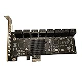 PCI-E auf SATA3.0 Festplatte Erweiterungskarte Desktop Sata3.0 Adapterkarte SATA 6GB Schnittstelle ASM 1064+JMB575 Chip 16p