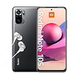 Xiaomi Redmi Note 10S Smartphone + Kopfhörer (16,33cm (6,43') FHD+ Display, 64GB interner Speicher, 6GB RAM, 64MP Quad-Rückkamera, 13MP Frontkamera, Dual SIM, Android 11) Onyx Gray (Grau)