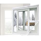 SHIJINHAO Fensterfolie Zur Wärmedämmung,Innen Hitzebeständige Fenster-Und Türfolienisolierung,Trennvorhänge Schall-Und Staubdicht Zum Wohnzimmer Küche (Color : Klar, Größe : 160x120cm)