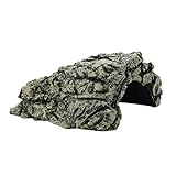 FAMKIT Reptilien-Versteck für Reptilien, Terrarium, Höhlen, Schildkrötenversteck Höhle, Steinhöhle, Unterschlupf für Reptilien, Schildkröten, F