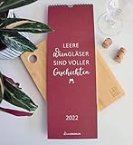 Postkartenkalender'Weingläser & Geschichten' 2022, Kalender für Weinliebhaber mit Postkarten zum Ab