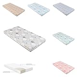 Kikkaboo Kinderbett Matratze Fantasia Plus 140 x 70 x 8 cm, Bezug abnehmbar, Farbe:hellg
