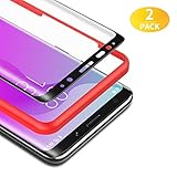 BANNIO für Panzerglas für Samsung Galaxy S8,[2 Stück] 3D Panzerglasfolie Schutzfolie für Samsung Galaxy S8 mit Positionierhilfe,9H Härte,Anti Rayures,Blasenfrei,Anti-Kratzen,Schw