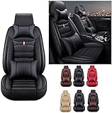 YSTC Autositzbezüge für Peugeot 308 II 2013-2021, Leder Neue Sportsitz Sitzbezüge, Luxus Voll Vorderseite und Rückseite Schonbezüge, Auto Verschleißfest Weich Sitzauflag