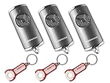 3x Hörmann HSE4 BS Frozen Grey 4-Befehl Handsender BiSecur 868 MHz + 3 Stück ADAMS Schlüsselanhänger/Einkaufschip