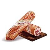 VERONI Pancetta ohne Schale, vakuumverpackter Speck ca. 1,8 kg halbiert, frisches und ausgewähltes Schweinefleisch, in Scheiben geschnitten mit starkem Geschmack, intensivem Aroma, g