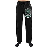 Harry Potter Slytherin Wappen nach Lounge Pants (XX-Groß, Schwarz)