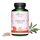 CANDIDA SUPPORT Komplex Vegavero ® | 100% NATÜRLICH | Mit Caprylsäure und Extrakten aus Olivenblatt, Grapefruitkernen, Schwarzer Knoblauch, Brunnenkresse und Oregano | Laborgeprüft | Veg