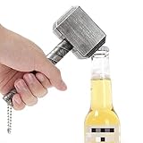 Goldmiky Thor Hammer Flaschenöffner,Mjolnir Quake Bierflaschenöffner Hammer Thor Shaped Flaschenöffner Perfekt für Bar und Hausgebrauch(Silber)