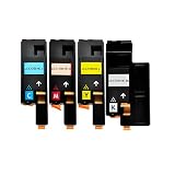 4 Logic-Seek Toner für Epson C1700 1-1-1-1 - BK, 2000 Seiten,Color je 1400 Seiten,kompatib